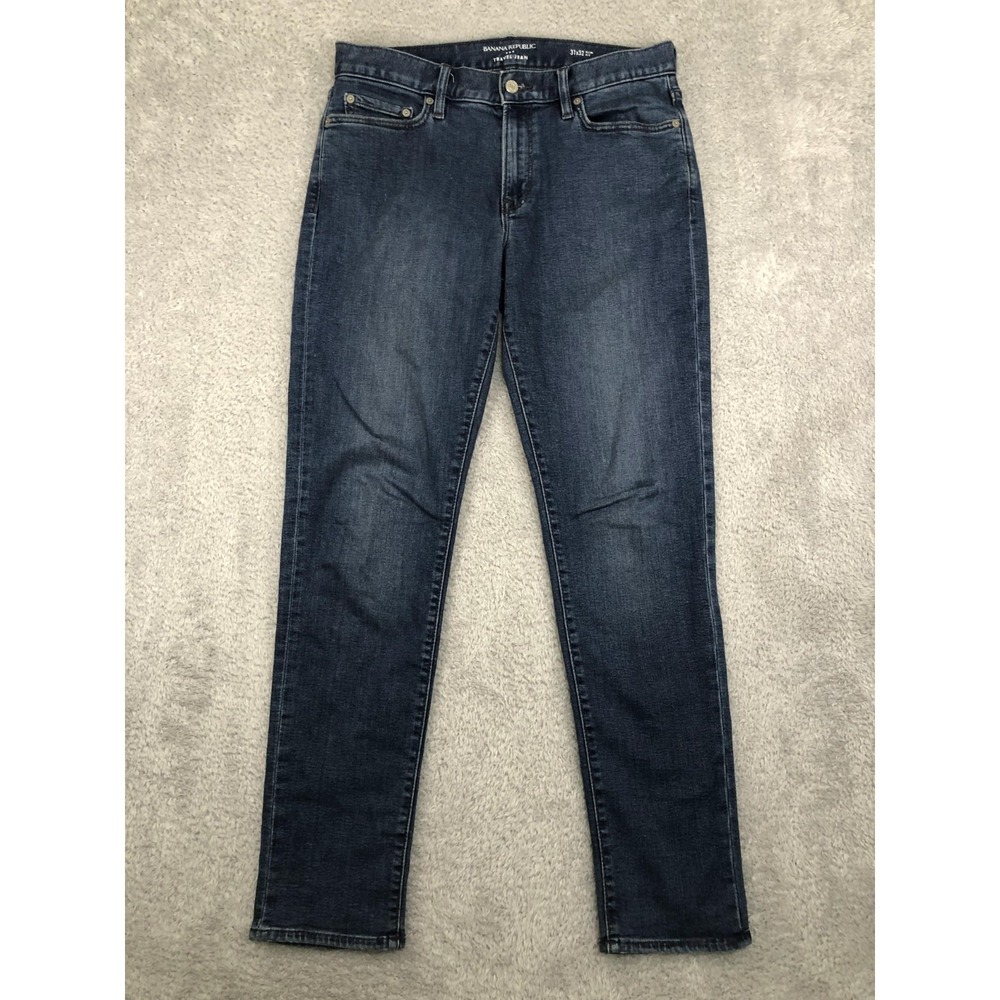 Banana Republic Jeans Mens 32x32 (Tag 31x32) Travel Slim Blue Denim
